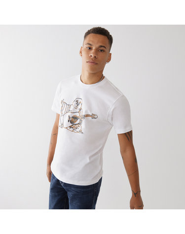 [TRUE RELIGION] TIGER CAMO BUDDHA CREW TEE_105577_OPTIC WHITE