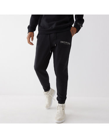 트루릴리전 [TRUE RELIGION] REFLECTIVE ARCH LOGO JOGGER_105586_JET BLACK