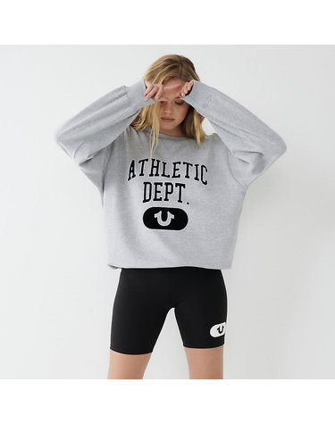 [TRUE RELIGION] ATHLETIC OVERSIZED SWEATSHIRT_205451_HEATHER GREY