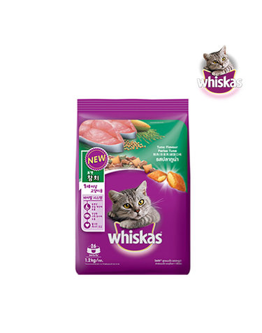 위스카스 고양이사료 포켓 1세이상 참치 1.2KG