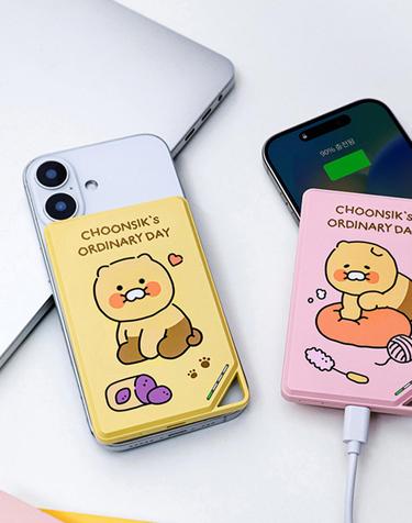 [카카오] 춘식이 맥세이프 납작 보조배터리 5000mAh KWB001