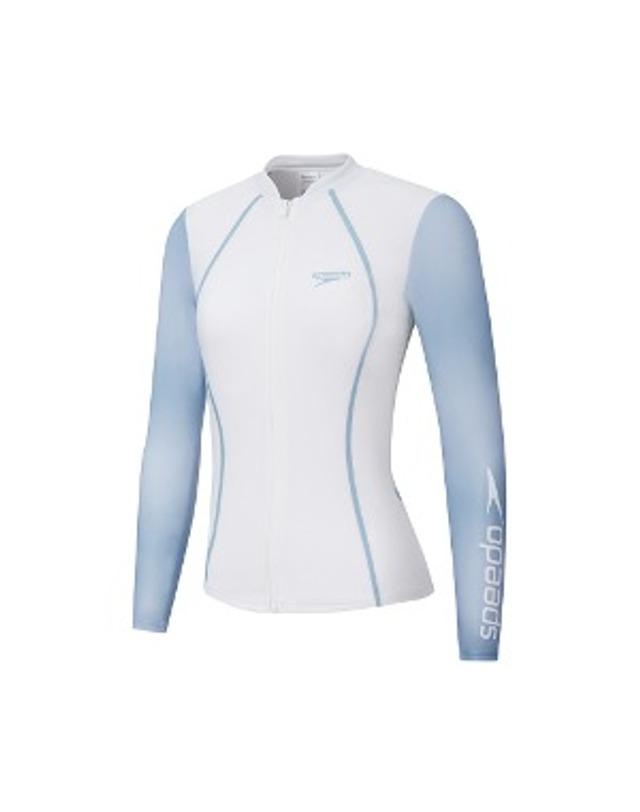 스피도 여성 집업 스티치 래쉬가드 SUNPROTECTION STITCH ZIP LONG SLEEVE TOP (8-159814284) 착용컷