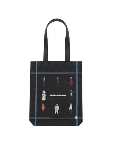 Pets Rock Black Denim Bag_Black