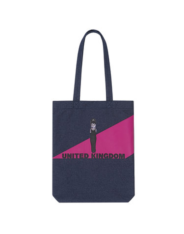 Pets Rock Denim Bag_Magenta