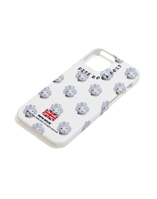 펫츠락 Pets Rock iPhone 13 Slim Hard Case_White 흰색 착용컷