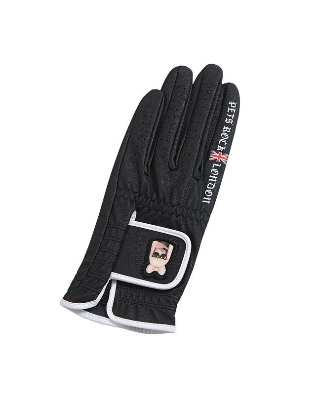 펫츠락 Pets Rock Golf Single Glove_Black 블랙 착용컷