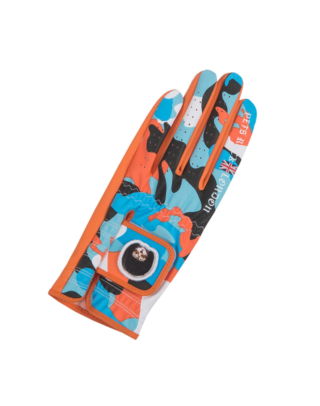 펫츠락 Camou Pets Rock Golf Single Glove_Orange 오렌지 착용컷
