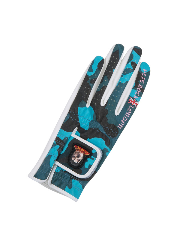 펫츠락 Camou Pets Rock Golf Single Glove_Blue 블루 착용컷
