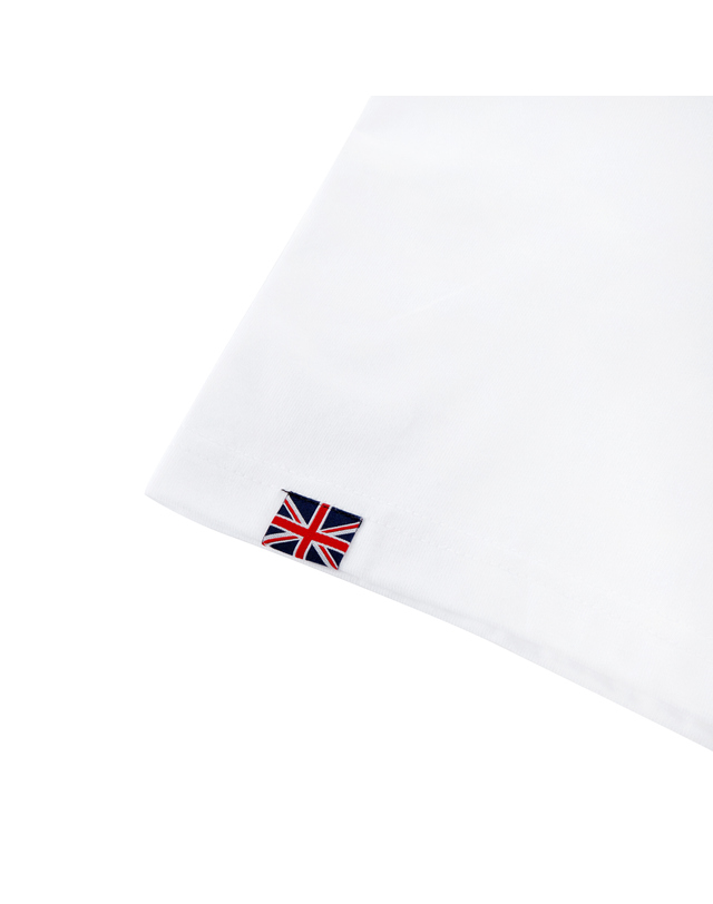 펫츠락 UK Mock Neck T-shirts_White 흰색 착용컷
