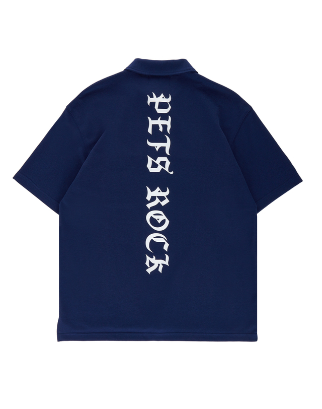 펫츠락 UK Pique Polo T-shirts_Navy 네이비 착용컷