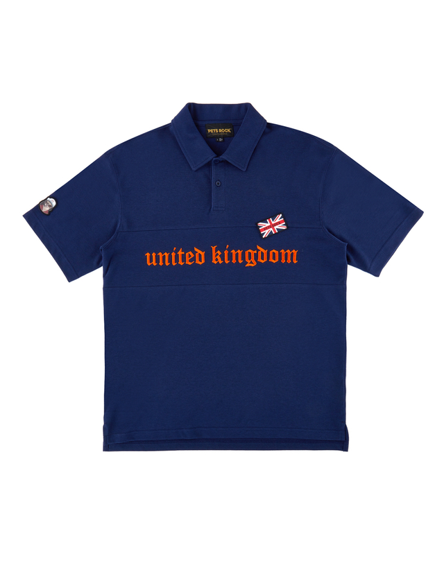 펫츠락 UK Pique Polo T-shirts_Navy 네이비 착용컷