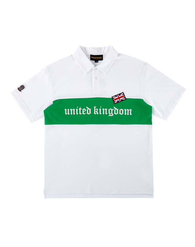 펫츠락 UK Pique Polo T-shirts_White 흰색 착용컷