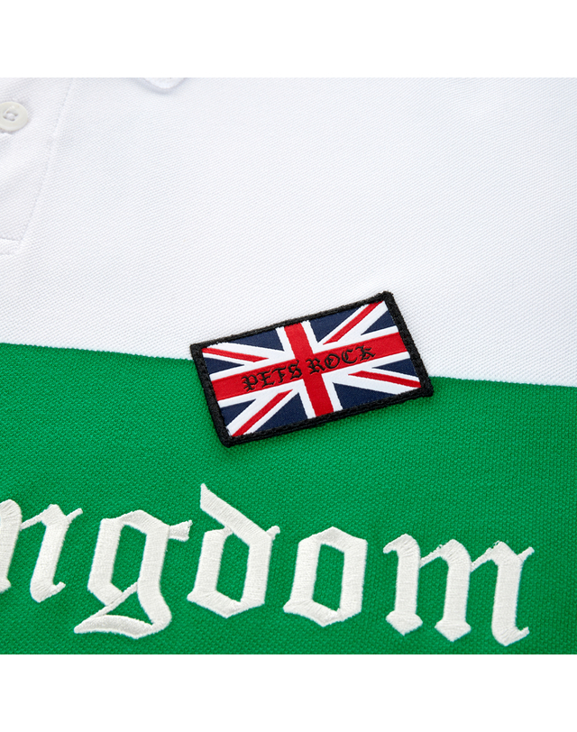 펫츠락 UK Pique Polo T-shirts_White 흰색 착용컷