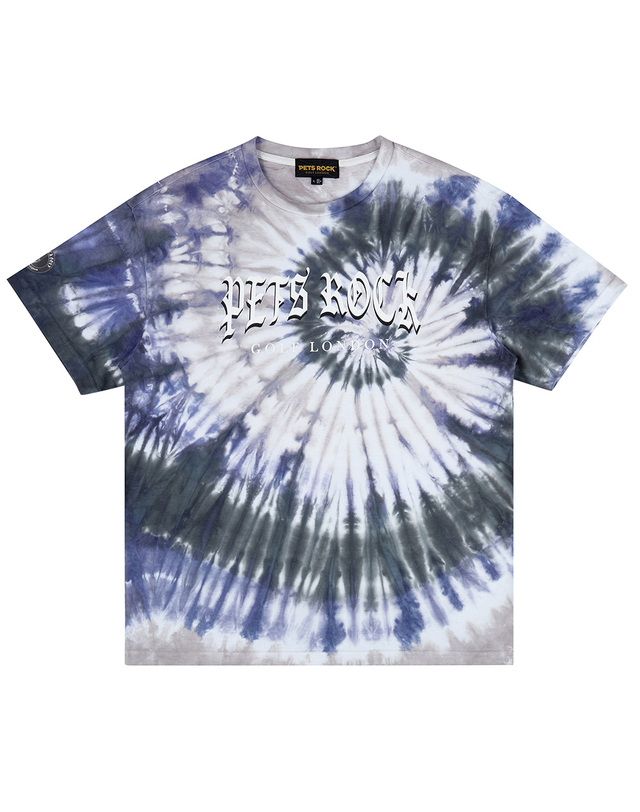펫츠락 Pets Rock Tie-Dye Round T-shirts_Blue 블루 착용컷