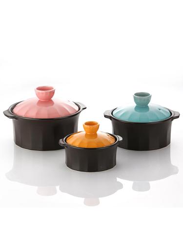 네오플램 내열자기(뚝배기) 세르니 3종세트(12+15+17cm)