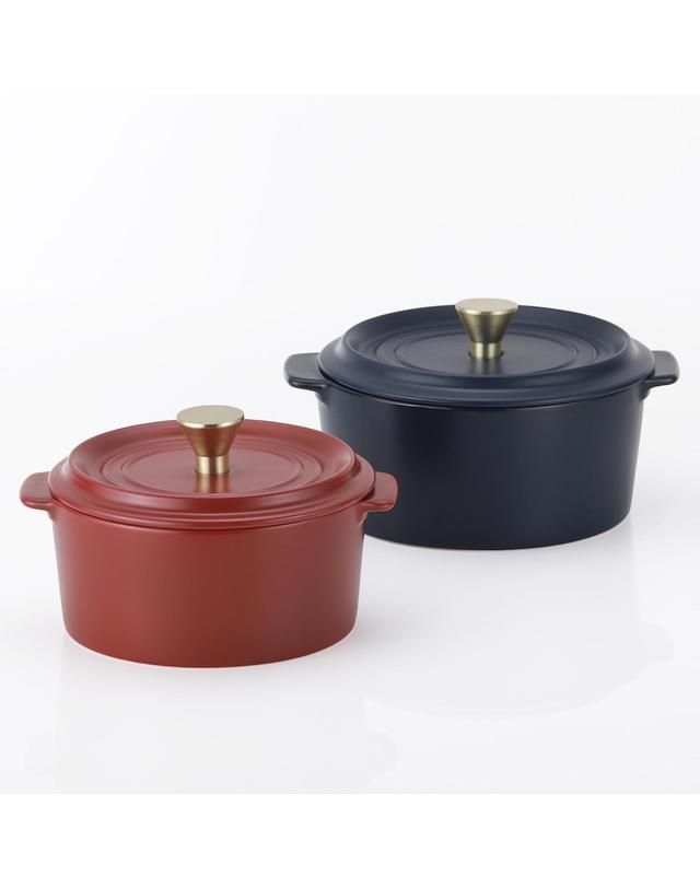 네오플램 네오플램 도자기 내열냄비 칸 2종세트(16+18cm) 착용컷
