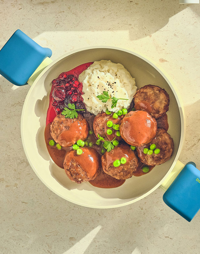 네오플램 네오플램 대니쉬 인덕션 IH 전골 냄비 20cm 착용컷