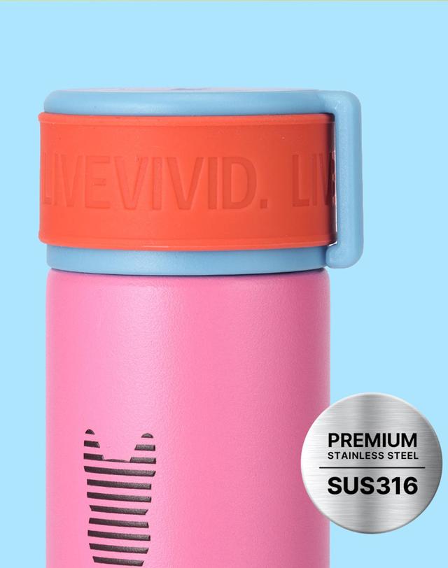 프렌치불 프렌치불 스텐316 실리콘 스트랩 스키니 미니 텀블러 210ml 택1 착용컷