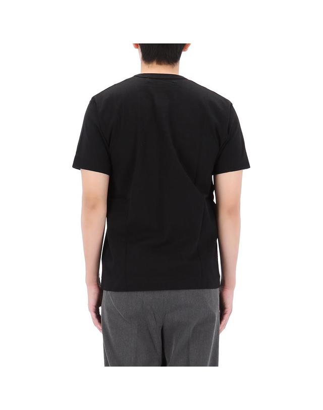 꼼데가르송 26SS 꼼데가르송 골드 하트 와펜 반팔 티셔츠 AX T216 BLACK 착용컷