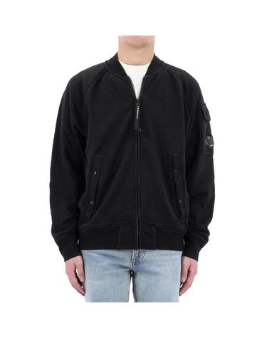 CP컴퍼니 3XL사이즈 럭키찬스 렌즈 와펜 코튼 다이애그널 플리스 풀 집업 자켓 18CMSS048A 999