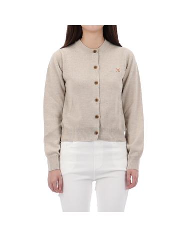 26SS 메종키츠네 XS사이즈 럭키찬스 베이비 폭스 패치 가디건 PW00502KT1181 LIGHTBEIGE