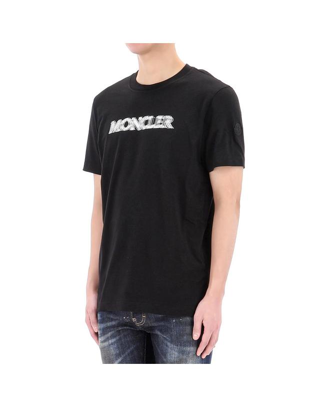 몽클레어 몽클레어 XXL사이즈 럭키찬스 블러 로고 프린트 반팔 티셔츠 8C00005 89A17 999 착용컷