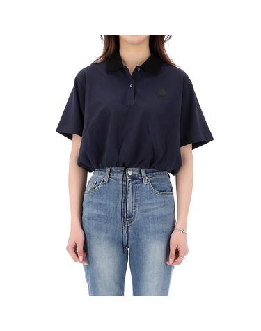 26SS 몽클레어 XS사이즈 럭키찬스 로고 패치 크롭 폴로 반팔 티셔츠 8A00005 89A16 77B