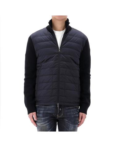 26FW 몽클레어 로고 패치 믹스 집업 자켓  9B50700 A9341 777