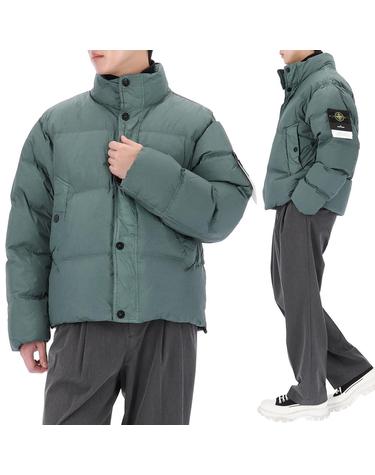 26FW 스톤아일랜드 와펜 패치 크링클랩스 다운 자켓 4100109 S0A23 V005T