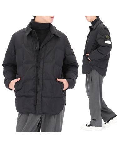 26FW 스톤아일랜드 가먼트 다이드 크링클랩스 카라 다운 자켓 4100033 S0A23 V0029