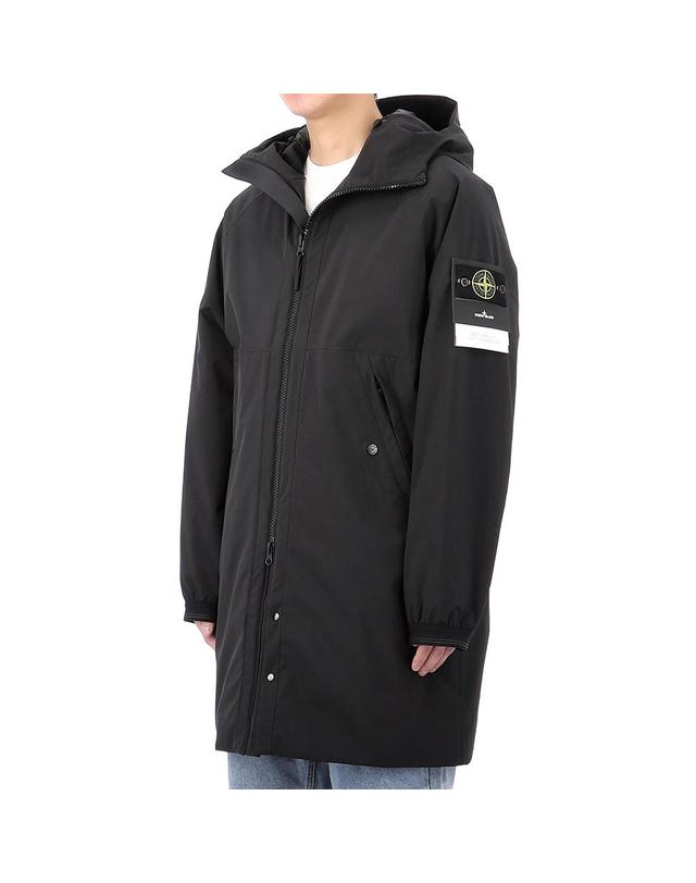 스톤아일랜드 26SS 스톤아일랜드 와펜 패치 소프트 쉘 롱자켓 7100003 S0A27 V0029 착용컷
