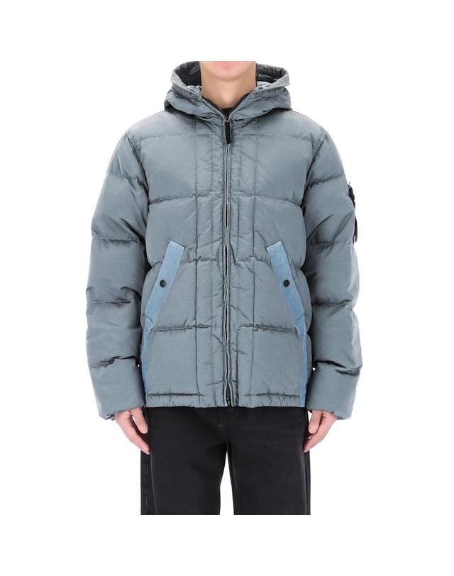 스톤아일랜드 26FW 스톤아일랜드 와펜 패치 나일론 메탈 후드 다운 자켓 4100019 S0019 V0049 착용컷