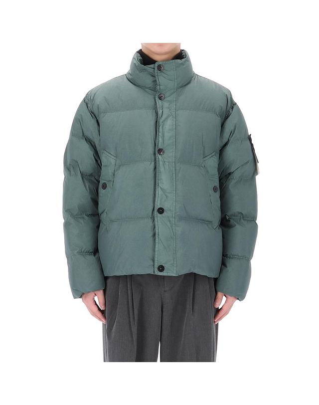 스톤아일랜드 26FW 스톤아일랜드 와펜 패치 크링클랩스 다운 자켓 4100109 S0A23 V005T 착용컷