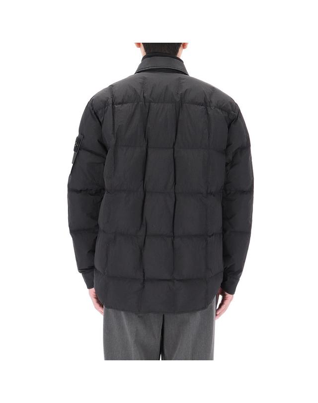 스톤아일랜드 26FW 스톤아일랜드 가먼트 다이드 크링클랩스 카라 다운 자켓 4100033 S0A23 V0029 착용컷