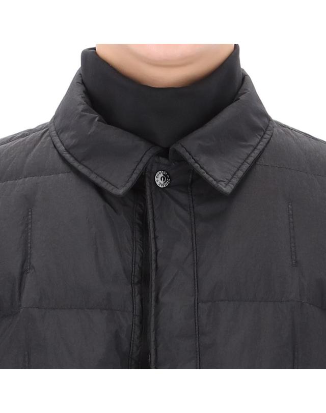 스톤아일랜드 26FW 스톤아일랜드 가먼트 다이드 크링클랩스 카라 다운 자켓 4100033 S0A23 V0029 착용컷