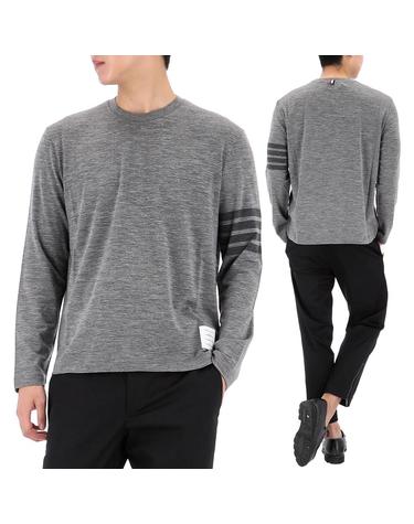 톰브라운 울 저지 사선 롱 슬리브 티셔츠 MJS261A J0149 035