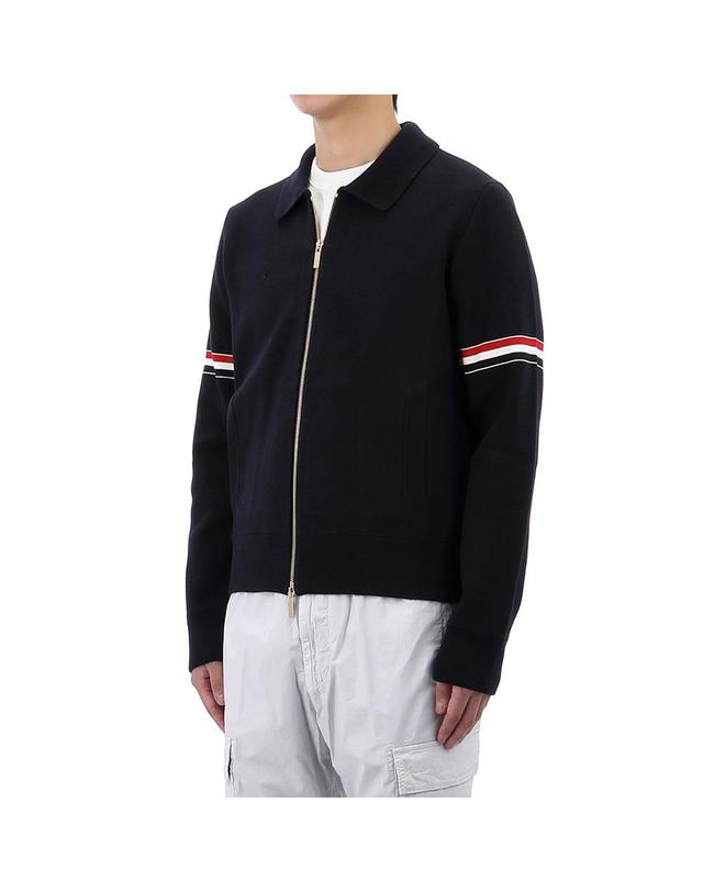 톰브라운 26SS 톰브라운 암밴드 폴로 봄버 자켓 MKJ076A Y3007 415 착용컷