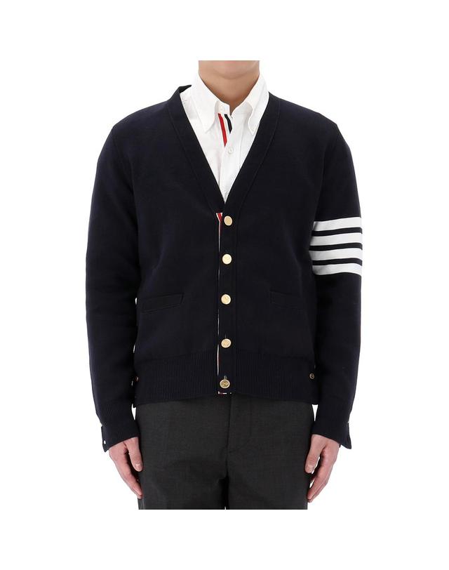 톰브라운 26FW 톰브라운 사선 밀라노 스티치 가디건 MKC171A 00219 415 착용컷