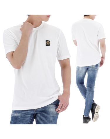 벨스타프 로고 패치 티셔츠 100055 WHITE