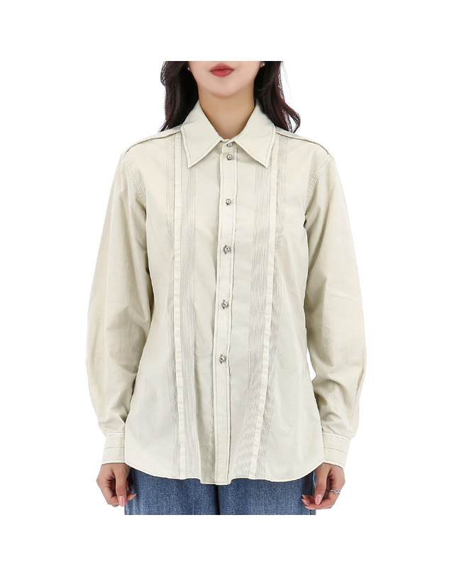 르메르 르메르 멀티 탑 스티치 셔츠 SH1109 LF1206 WH014 착용컷