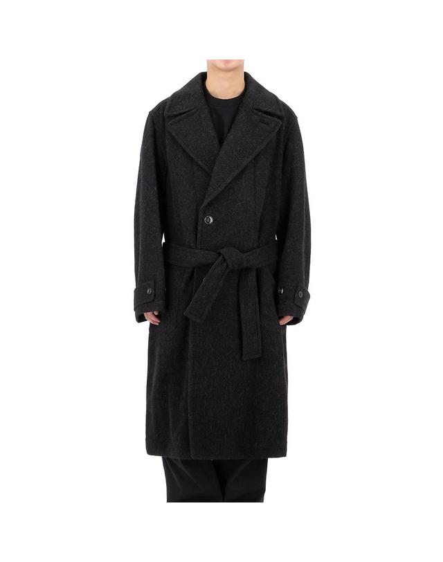 르메르 르메르 105사이즈 럭키찬스 소프트 롱 코트 CO1135 LF504 BK999 착용컷
