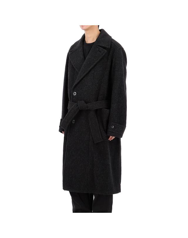르메르 르메르 105사이즈 럭키찬스 소프트 롱 코트 CO1135 LF504 BK999 착용컷