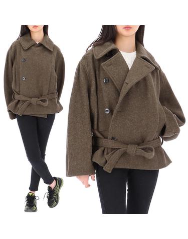 26FW 르메르 벨티드 숏 랩 코트 CO1165 LF1700 GR704