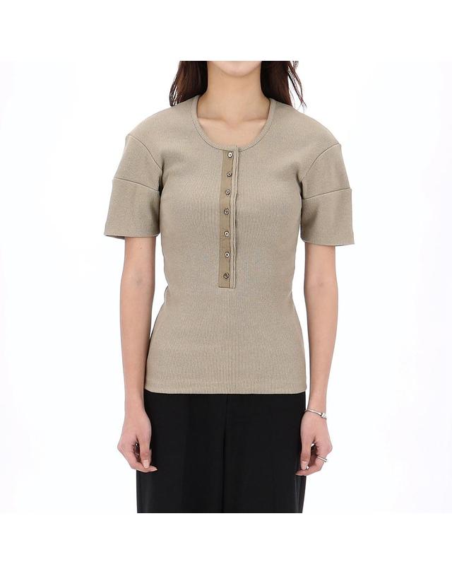 르메르 26SS 르메르 HENLEY 헨리 반팔 티셔츠 TS0005 LJ1030 GR609 착용컷