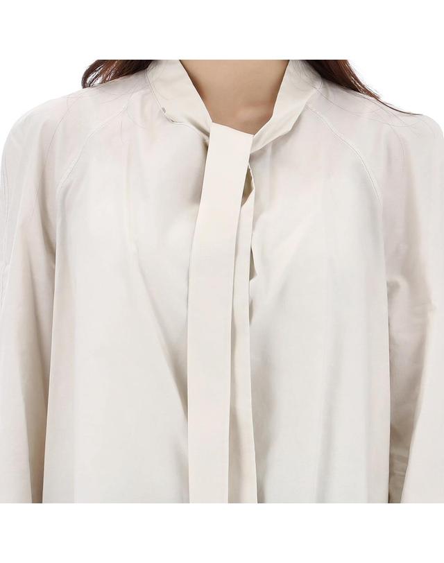 르메르 26SS 르메르 ASCOT 타이 블라우스 SH1218 LF1500 WH048 착용컷