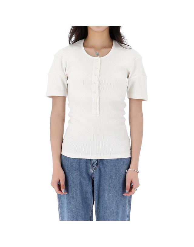 르메르 26SS 르메르 HENLEY 헨리 반팔 티셔츠 TS0005 LJ1030 WH086 착용컷