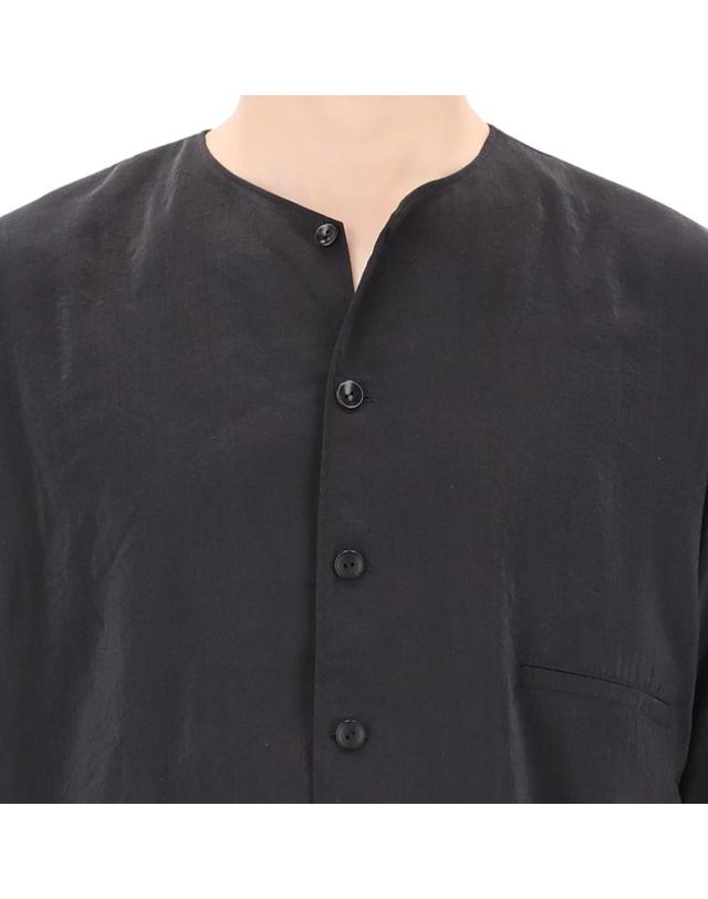 르메르 26SS 르메르 브이넥 셔츠 SH1235 LF1308 BK999 착용컷