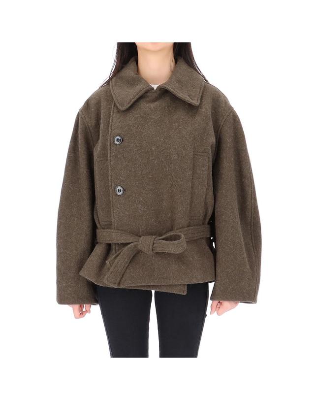 르메르 26FW 르메르 벨티드 숏 랩 코트 CO1165 LF1700 GR704 착용컷