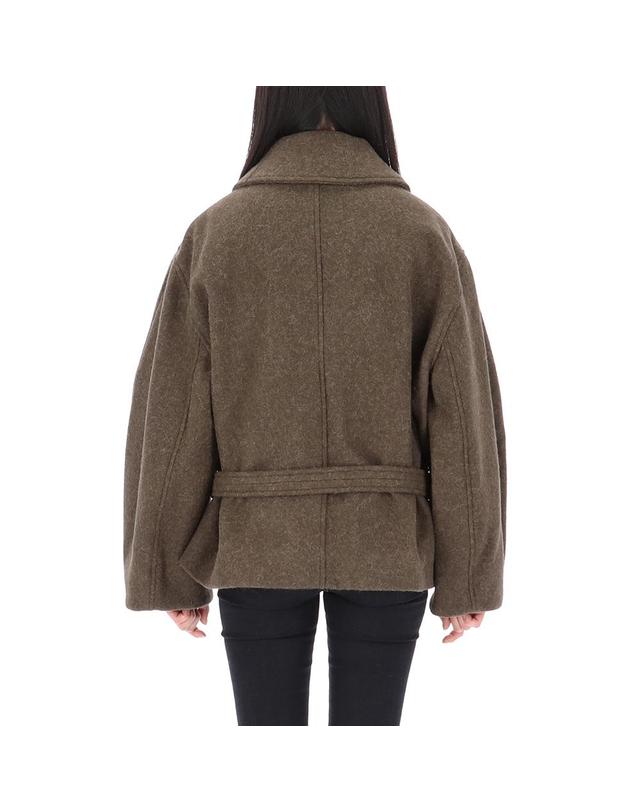 르메르 26FW 르메르 벨티드 숏 랩 코트 CO1165 LF1700 GR704 착용컷