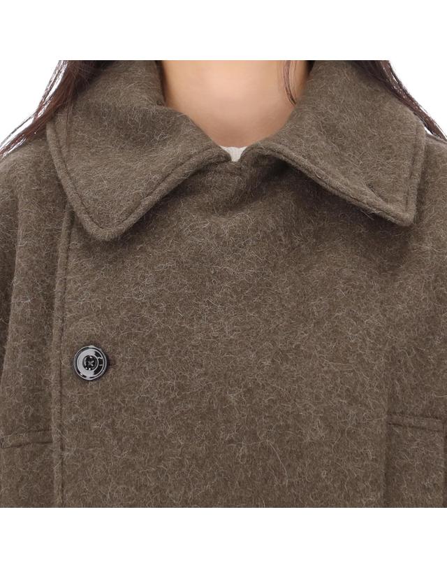 르메르 26FW 르메르 벨티드 숏 랩 코트 CO1165 LF1700 GR704 착용컷